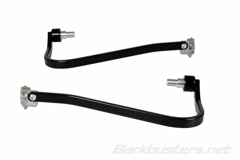 Soportes de aluminio Barkbusters Fijación de doble anclaje Color negro