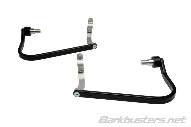 Soportes de aluminio Barkbusters Fijación de doble anclaje Color negro