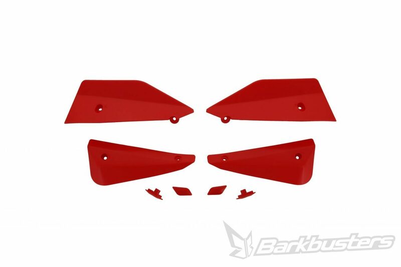 Kit de deflectores y conectores Barkbusters SABRE Color rojo