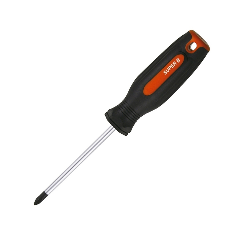 Destornillador Phillips 0, largo 75mm Super B - REF TB-7518