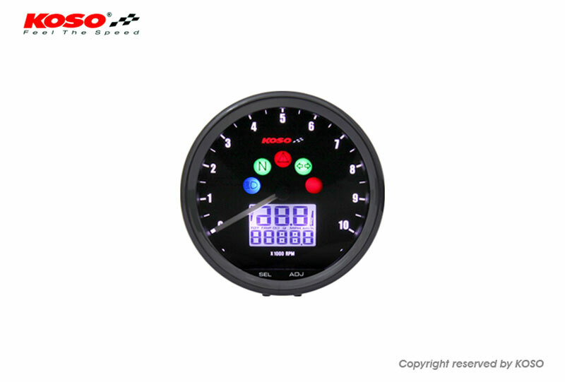Marcador multi-función KOSO TNT Neo Retro Ø64mm color negro