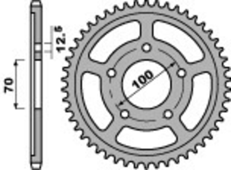 Corona PBR acero C45 estándar 4646 - 525