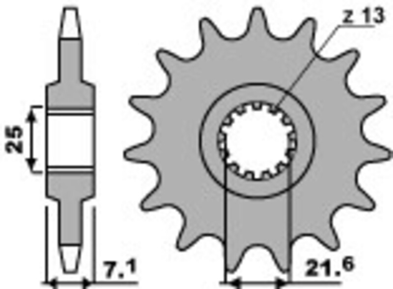 Piñón PBR acero estándar 585F - 520