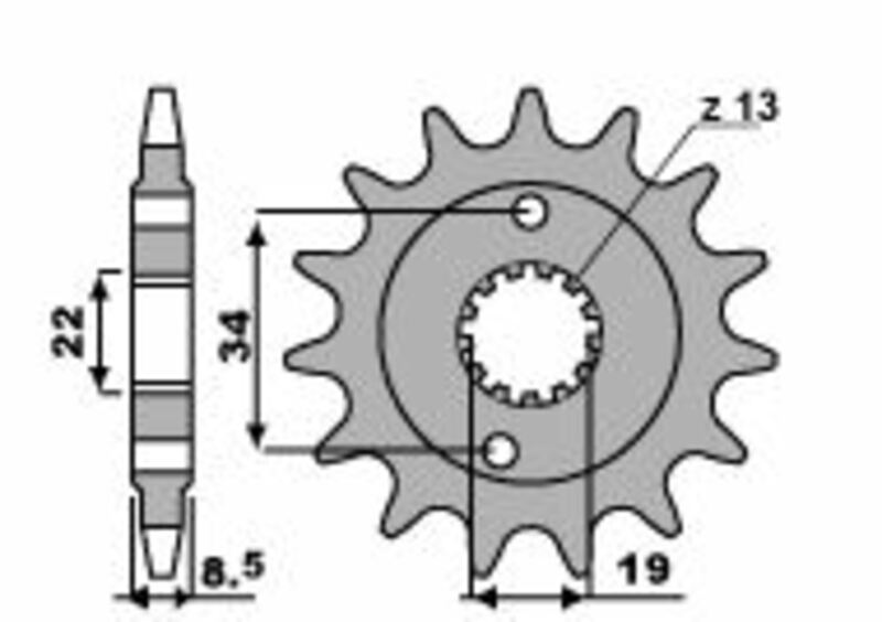 Piñón PBR acero estándar 2276 - 520