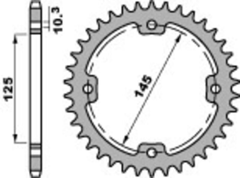 Corona PBR acero C45 estándar 4588 - 520