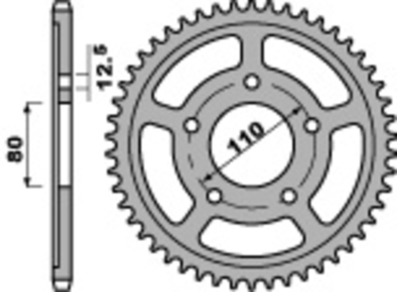 Corona PBR acero C45 estándar 336 - 630