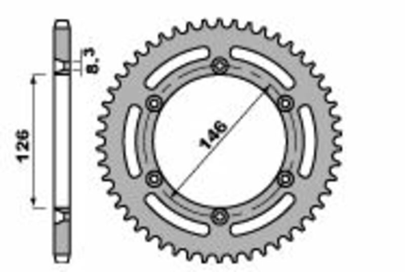 Corona PBR acero C45 estándar 805 - 428