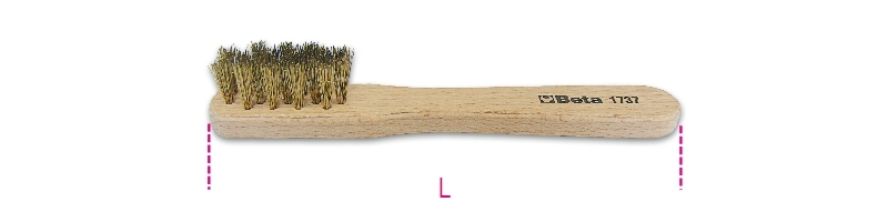 Cepillo para bujías BETA con cerdas de latón