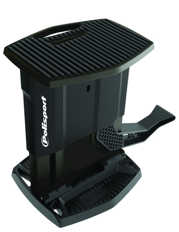 Caballete plegable movil de plástico Polisport negro 8982700006