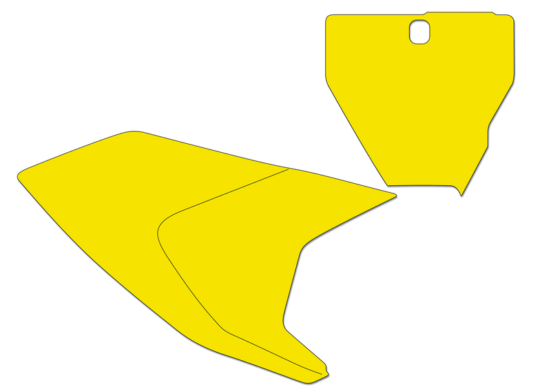 Kit adhesivos portanúmeros Blackbird HVA TC/FC 19 standard/amarillo