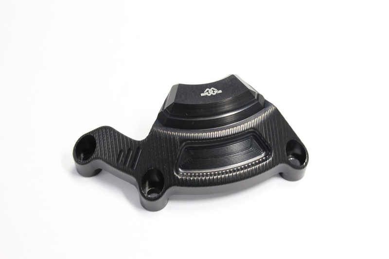 Protector de la tapa del motor GILLES (lado izquierdo), negro