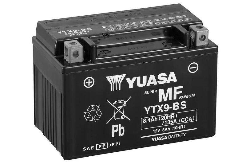 Batería YUASA YTX9-BS Combipack (con electrolito)