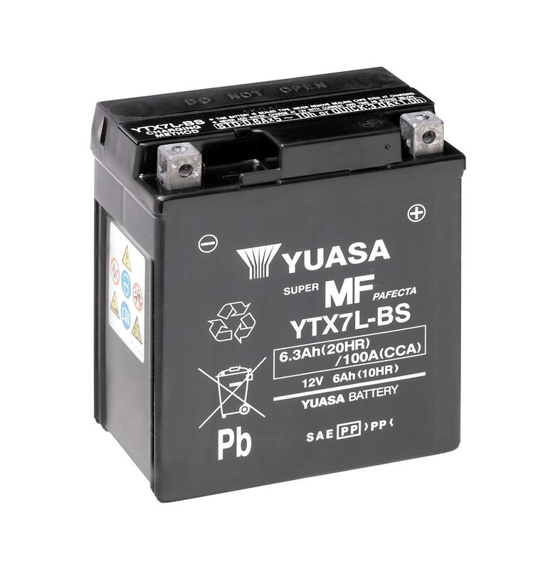 Batería YUASA YTX7L-BS Combipack (con electrolito)