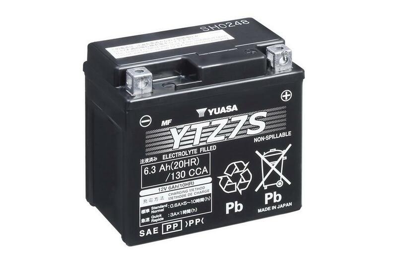 Yuasa battery YTZ7S Wet Charged (cargada y activada)