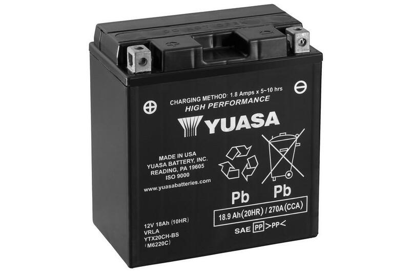 Batería YUASA YTX20CH-BS Combipack (con electrolito)
