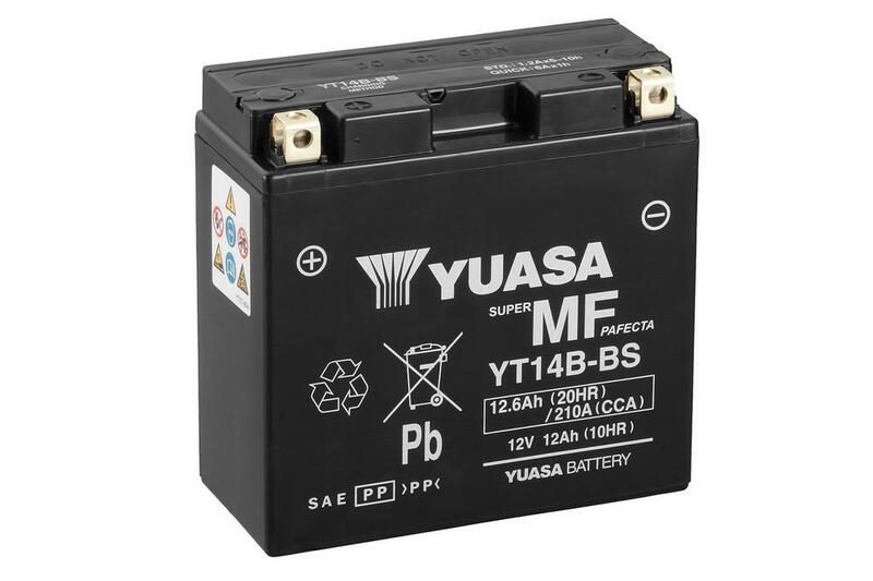 Batería YUASA YT14B-BS Combipack (con electrolito)