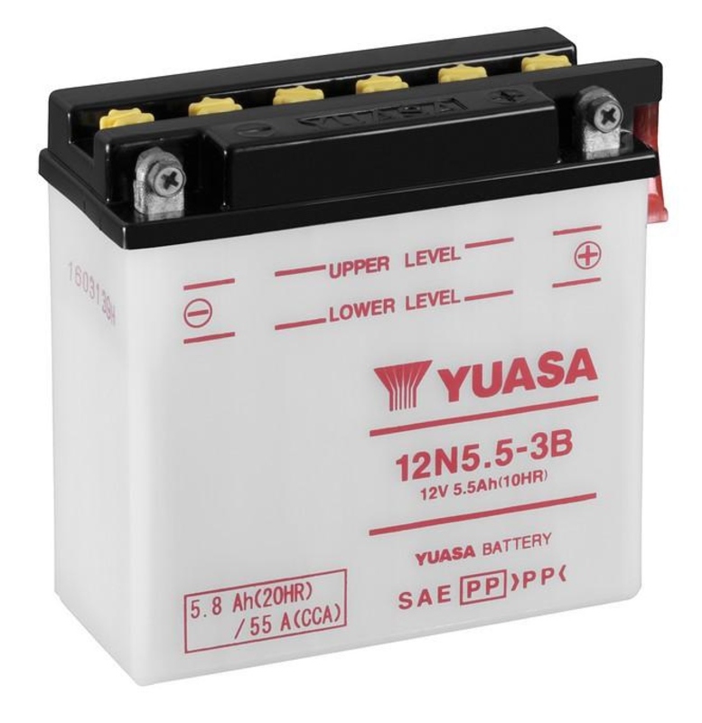 Batería YUASA 12N5.5-3B Combipack (con electrolito)