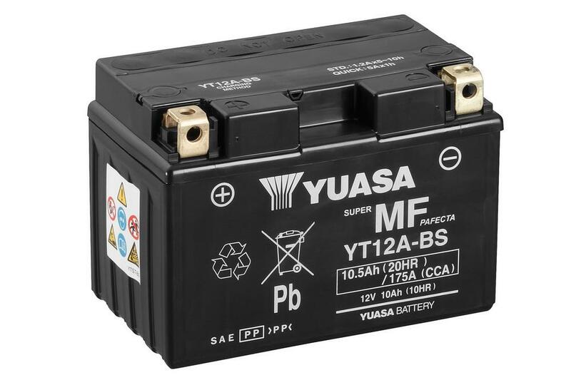Batería YUASA YT12A-BS Combipack (con electrolito)