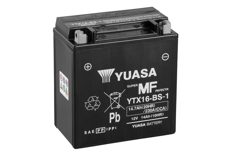 Batería YUASA YTX16-BS-1 Combipack (con electrolito)