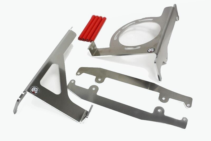 Protectores de radiador AXP aluminio/rojo Beta RR250/300