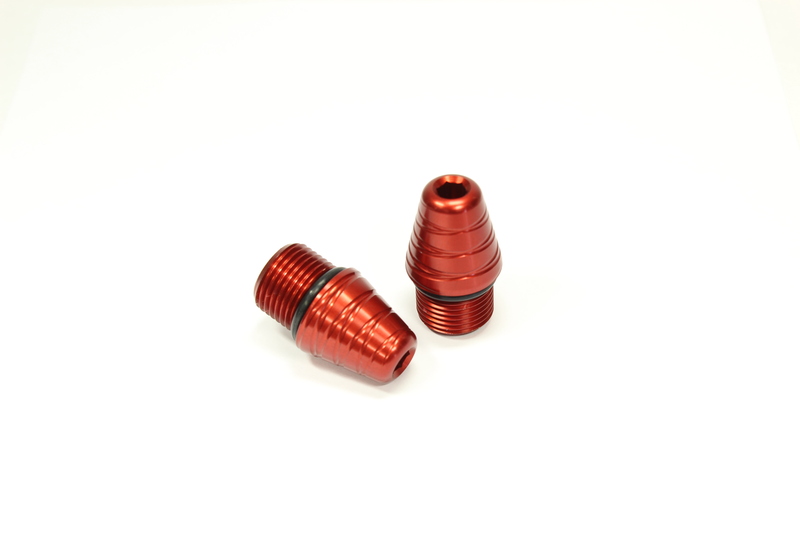 Contrapesos roscados de manillar GILLES TOOLING, rojo M18x1,5 mm