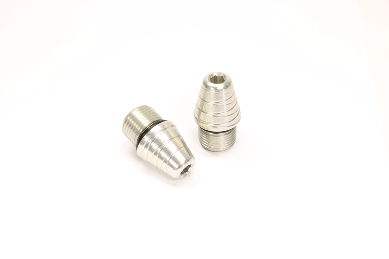 Contrapesos roscados de manillar GILLES TOOLING, plata M18x1,5 mm