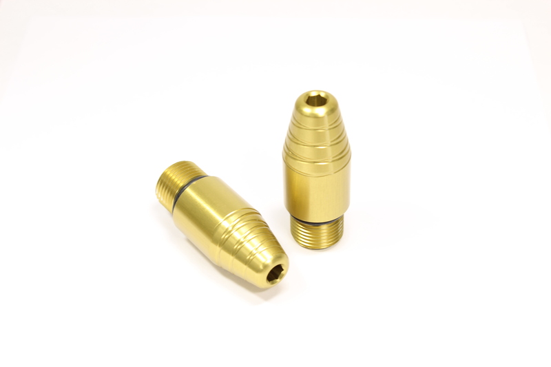 Contrapesos roscados de manillar Gilles Tooling-2 dorado