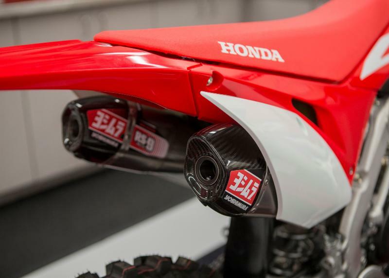 Linea completa escape Yoshimura Signature RS-9T, acero inoxidable, para Honda CRF450R/RX