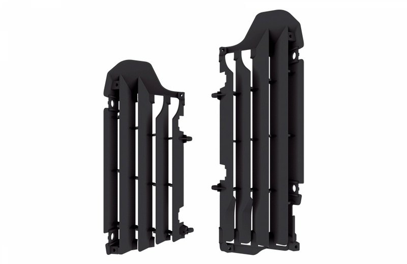 Aletines de radiador Polisport Suzuki negro 8464800001
