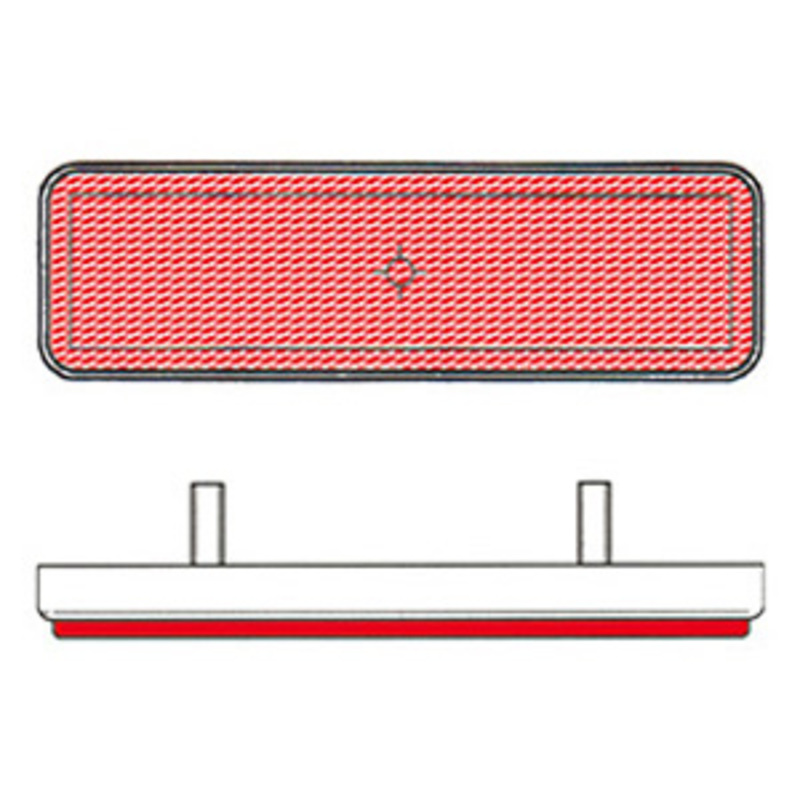 Catadióptrico rectangular trasero V PARTS