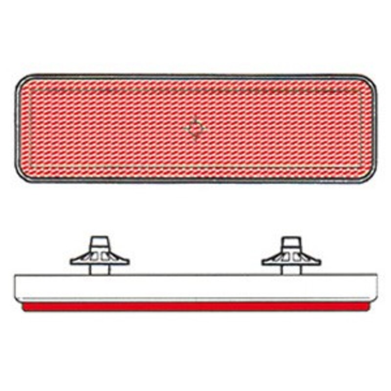 Catadióptrico rectangular trasero V PARTS
