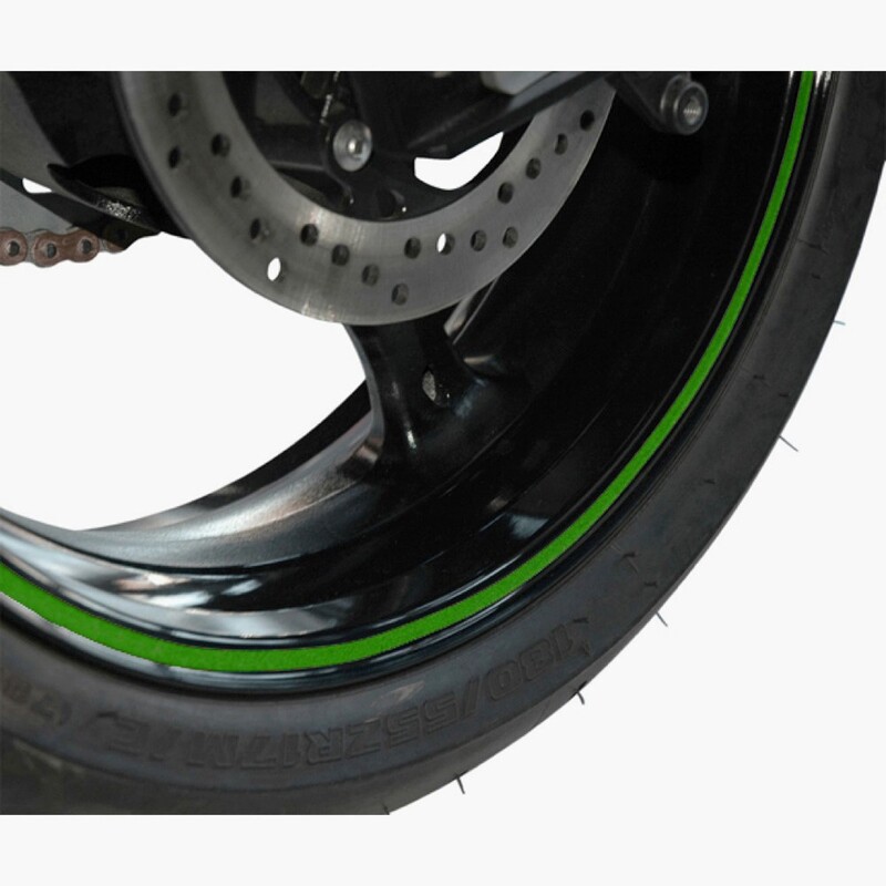 Adhesivo para llantas V PARTS 6m x 7mm verde reflectante