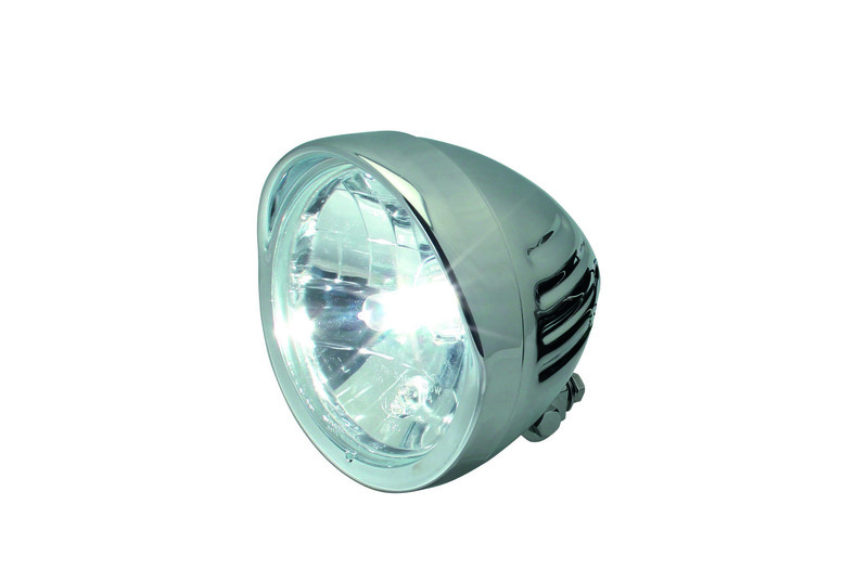 Faro delantero BIHR con tapa cromada