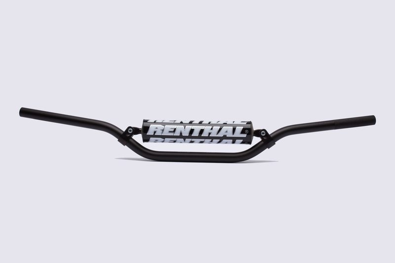 Manillar Renthal enduro medio negro con protector negro 664-04-BK-01-185