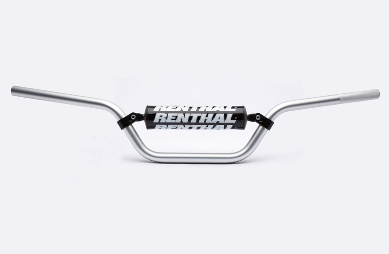 Manillar Renthal quad TRX LTZ plata con protector negro 787-01-SI-03-219
