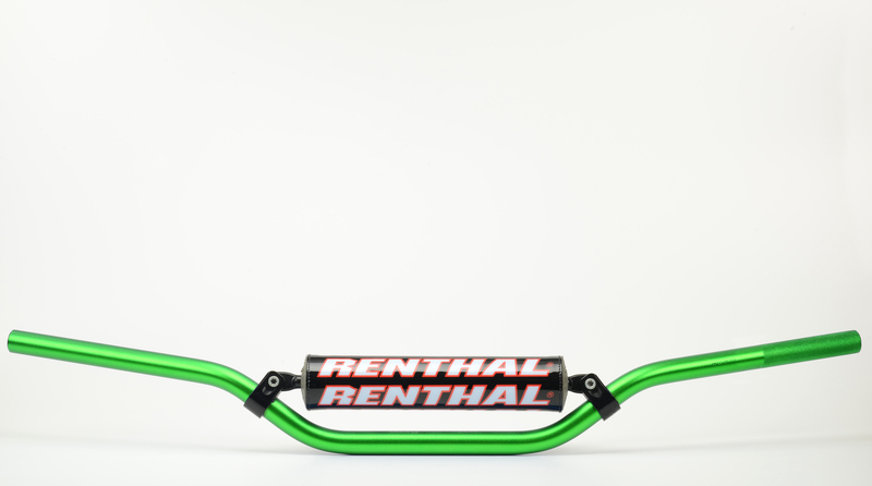 Manillar Renthal motocross Carmichel verde con protector negro 971-08-GN-01-185