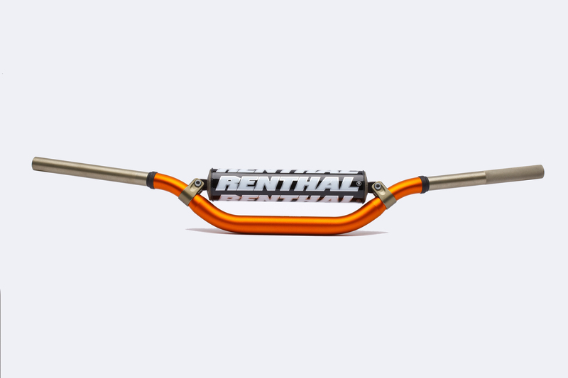 Manillar Renthal Twinwall 994 KTM high naranja con protector negro
