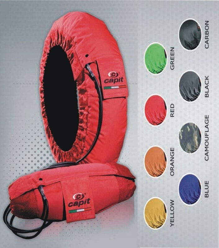 Calentadores CAPIT Suprema Spina Color negro (17'' - Del.120/Tra.180)