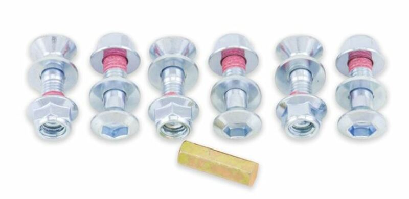 Pack de 6 Tornillos de corona Bolt Plata - cabeza Hexagonal