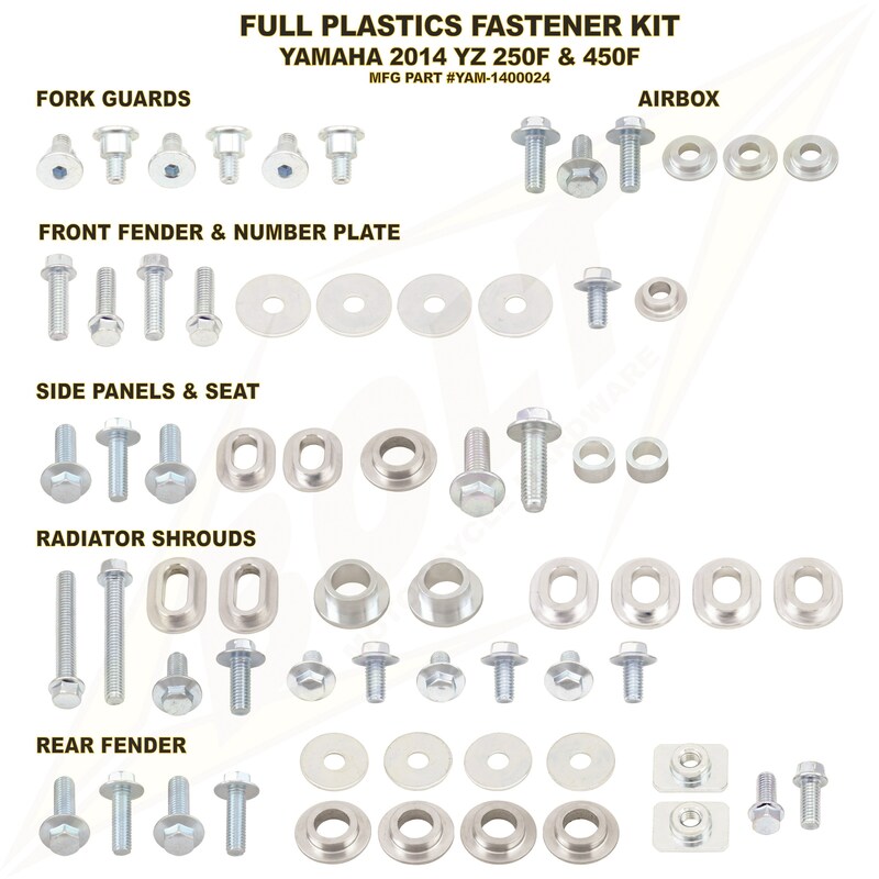 Kit tornillería de plástica BOLT Yamaha