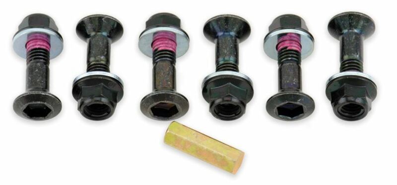 Pack de 6 Tornillos de corona Bolt Negro - cabeza Hexagonal