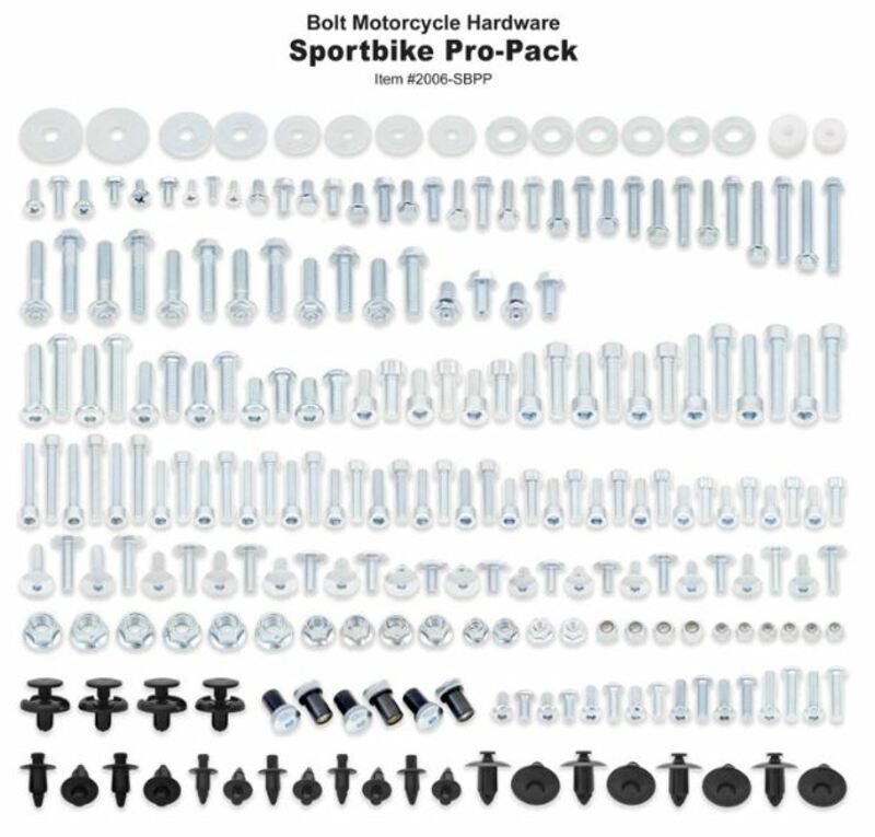 Kit de tornillería BOLT motos deportivas Honda/Kawasaki/Suzuki/Yamaha