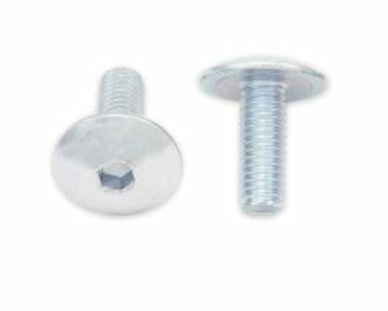 Pack 10 tornillos cabeza redonda plana BOLT M6 x 1,00 x 16mm