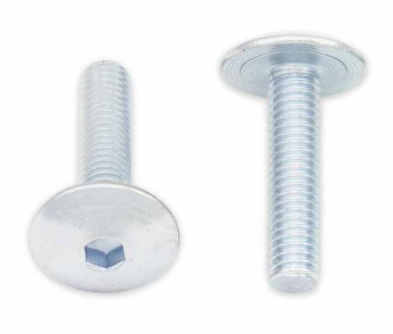 Pack 10 tornillos cabeza redonda plana BOLT M6 x 1,00 x 25mm