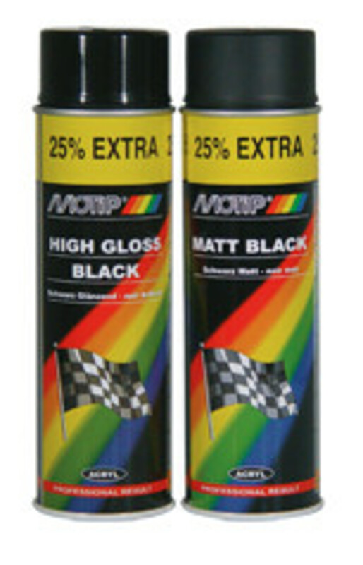 Pintura MOTIP negro mate 500ML