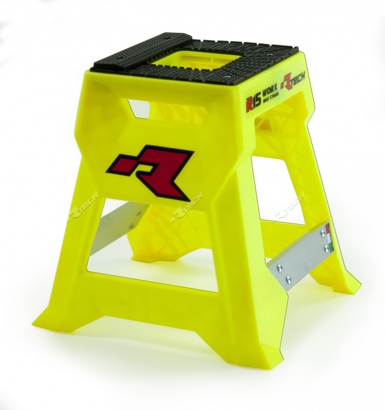 Stand moto RACETECH R15 MX Amarillo Fluo