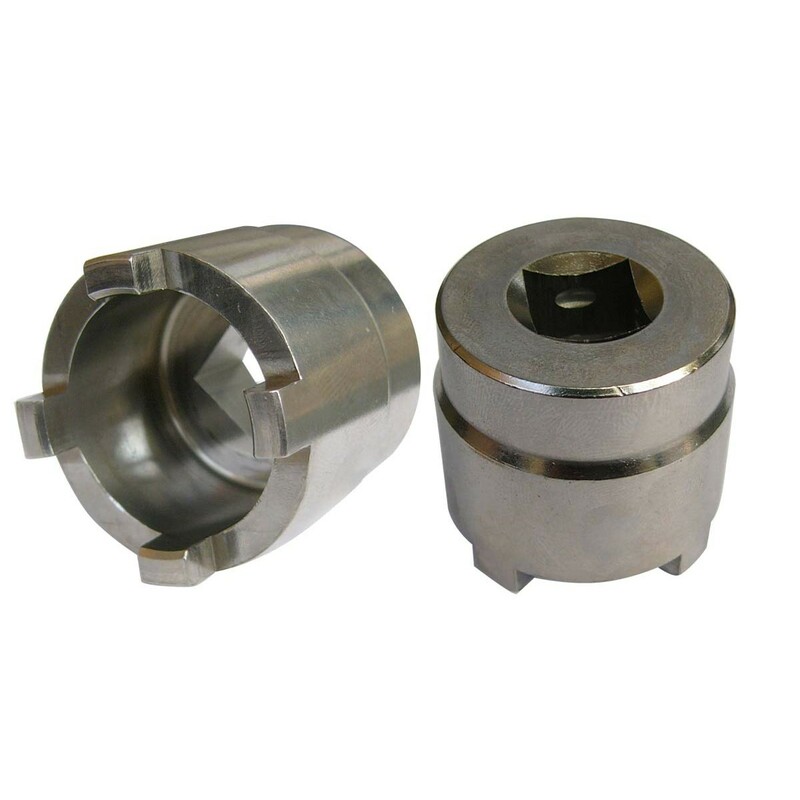Vaso almenado cilíndrico para eje oscillante/chasis JMP Øint28,5mm /Øext37mm 4 muescas Kawasaki