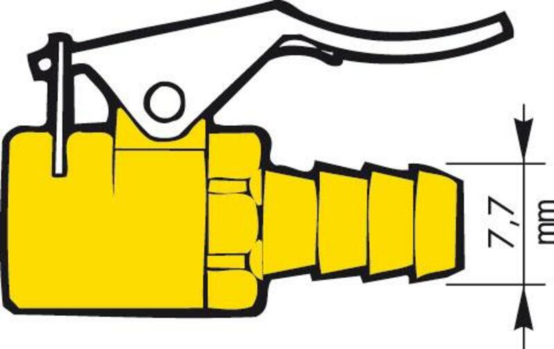 Conector inflador de válvulas PROVAC tipo Schrader