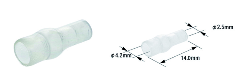 Manguitos aislantes para terminales de cable macho ETP-01 TOURMAX - 100 uds