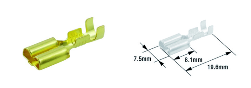 Terminales de cable hembra TOURMAX tipo 250
